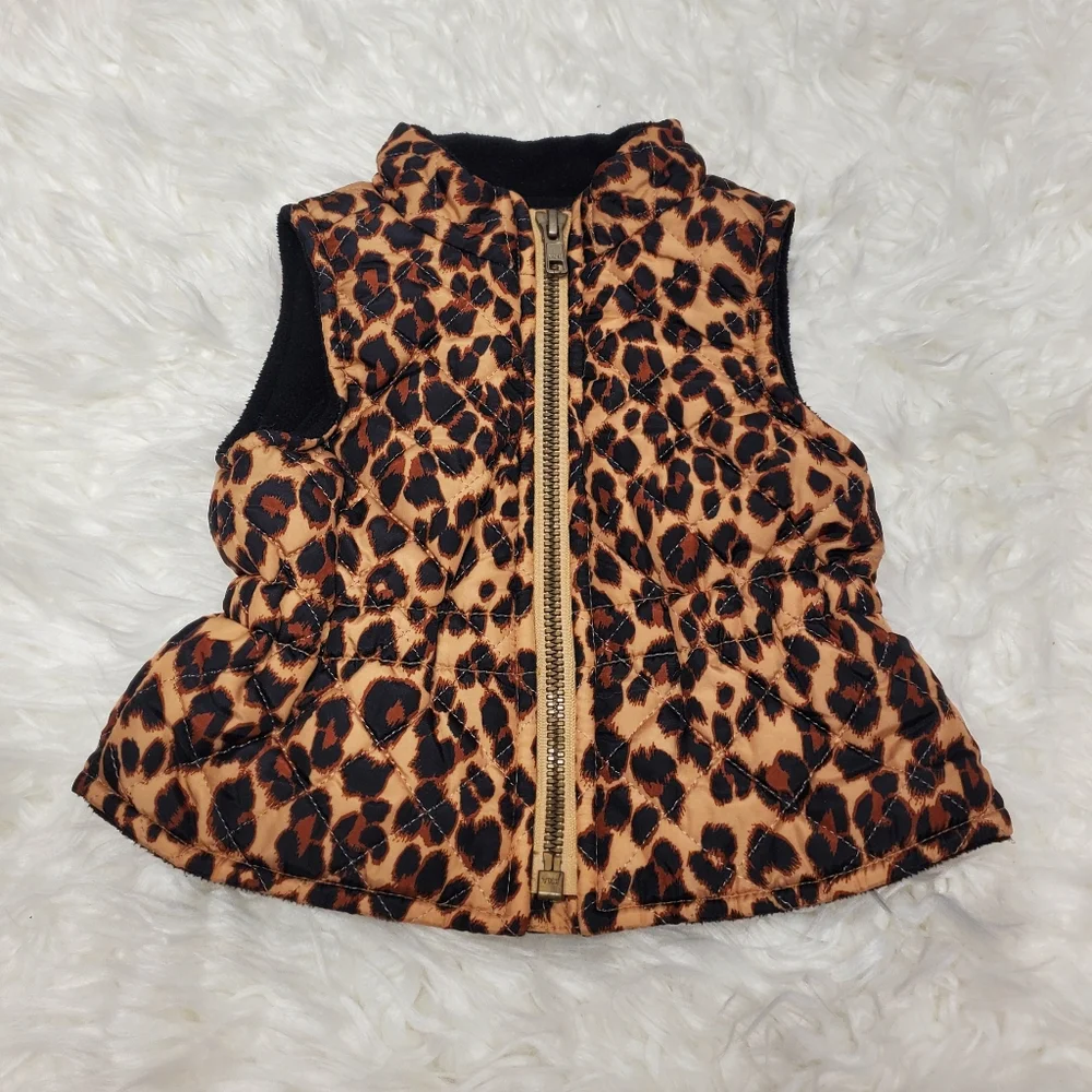 Nwot Baby Old Navy Animal Print Puffer Vest